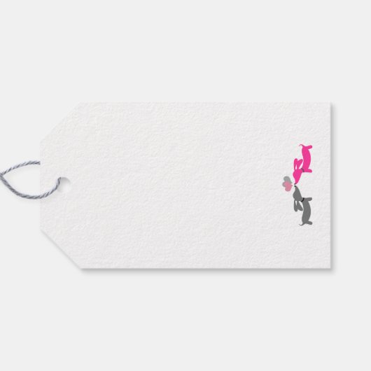 ダシュント愛の結婚贈り物ラベルパーソナライズ ギフトタグ (裏面横)