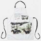 ダシュント愛好家のクリスマス エプロン (正面)