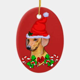 ダシュント愛好家のクリスマス セラミックオーナメント