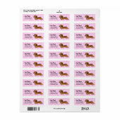 ダシュント愛（長髪） ラベル (フルシート)