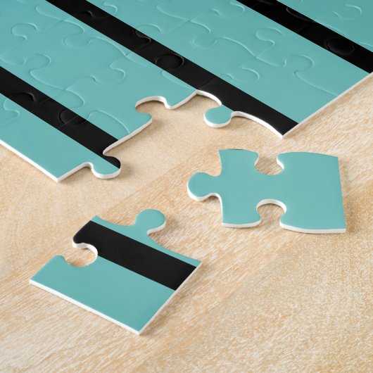 ダシュント手描きスケッチ白黒子犬 ジグソーパズル (側面)