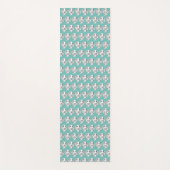 ダシュント手描きスケッチ白黒子犬 ヨガマット (正面)