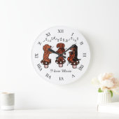 ダシュント文字列トリオミュージシャンの壁時計 ラージ壁時計 (ホーム)