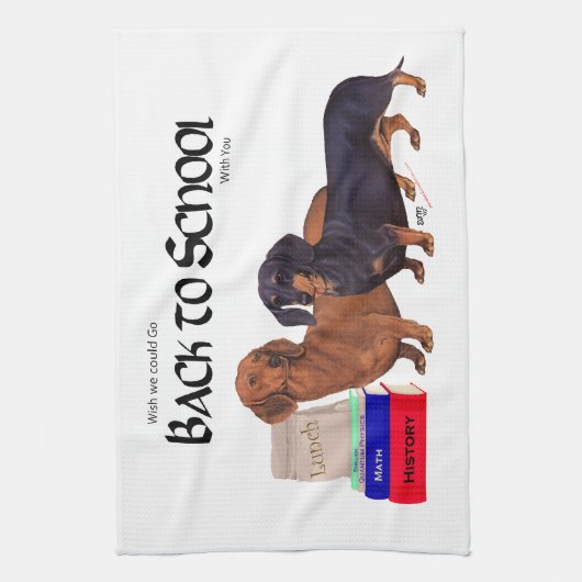 ダシュント新学期 キッチンタオル (縦)