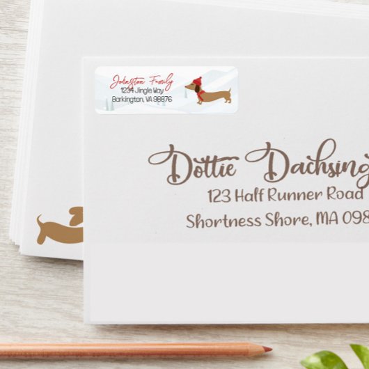 ダシュント暖かい願いクリスマス ラベル