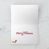 ダシュント暖かい願いメリークリスマスカード サンキューカード (内部)