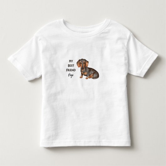 ダシュント最高のマイフレンドカスタムペット名 トドラーTシャツ (正面)