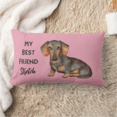 ダシュント最高のマイフレンドカスタムペット名 ランバークッション (ブランケット)