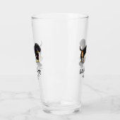 ダシュント母(Sブラック&タン)かわいい犬の母 タンブラーグラス (左)