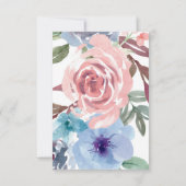 ダシュント水彩赤ちゃんシャワー 招待状 (裏面)