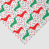 ダシュント水玉模様 – 赤と緑 薄葉紙 (詳細)