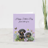 ダシュント父の日札を私たち両方から カード (正面)