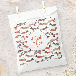 ダシュント犬ありがとうパーソナライズされた フェイバーバッグ