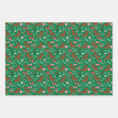 ダシュント犬のクリスマス ラッピングペーパーシート (正面3)