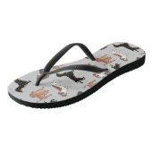 ダシュント犬のパターン ビーチサンダル (アングル)