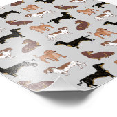 ダシュント犬のパターン フォトプリント            (角)