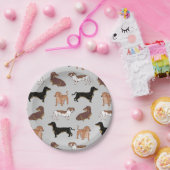 ダシュント犬のパターン ペーパープレート (パーティー)