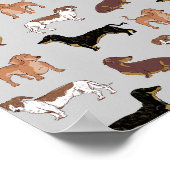 ダシュント犬のパターン ポスター (角)