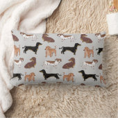 ダシュント犬のパターン ランバークッション (ブランケット)