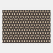 ダシュント犬のポーズラッピング紙セット3 ラッピングペーパーシート (正面3)