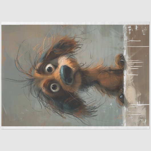 ダシュント犬の切り離し 薄葉紙 (正面)