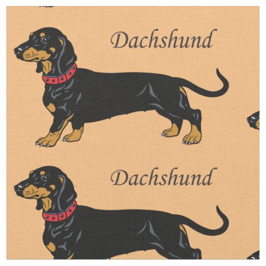 ダシュント犬の品種 ファブリック (クローズアップ)