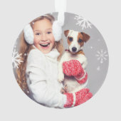 ダシュント犬の居心地の良いニットクリスマスセーター写真 オーナメント (裏面)