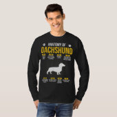 ダシュント犬の恋人の解剖学 Tシャツ (正面フル)