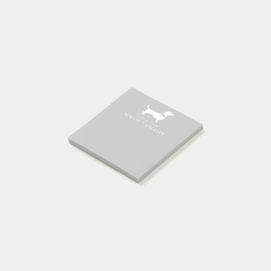 ダシュント犬の犬の子犬のポストイットノート ポストイット (アングル)