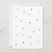 ダシュント犬の赤ちゃんシャワーカード 招待状 (裏面)