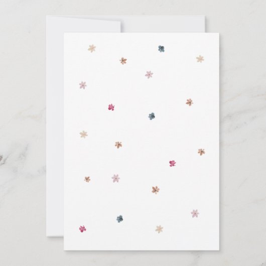 ダシュント犬の赤ちゃんシャワーカード 招待状 (裏面)