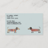 ダシュント犬ペットサービス 名刺 (裏面)