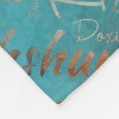 ダシュント犬ミックスメディアアート フリースブランケット (角)