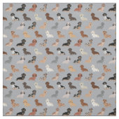 ダシュント犬ライトグレー ファブリック (見本)