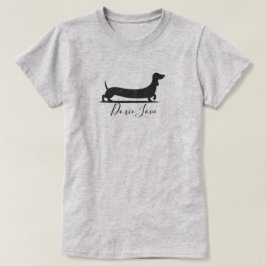 ダシュント犬ラブベーシックTシャツ Tシャツ