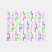 ダシュント男女兼用子供部屋毛布 フリースブランケット (正面(横))