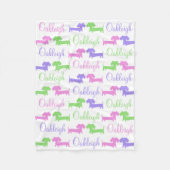 ダシュント男女兼用子供部屋毛布 フリースブランケット (正面)