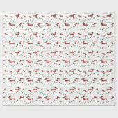 ダシュント盗みクリスマスツリーのライトギフトラップ ラッピングペーパー (フラット)