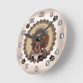 ダシュント眼鏡の時計 ラウンド壁時計 (傾斜)