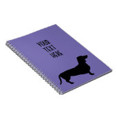 ダシュント短毛 – シルエット1 ノートブック (右側)