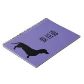 ダシュント短毛 – シルエット1 ノートブック (左側)