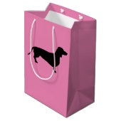 ダシュント短毛 – シルエット1 ミディアムペーパーバッグ (裏面アングル)