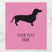 ダシュント短毛 – シルエット1 ワインラベル (シングルラベル)