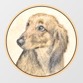 ダシュント絵画オリジナルドッグアート ウィンドウサイン (シート)