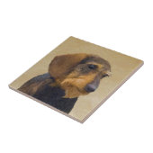 ダシュント絵画オリジナルドッグアート タイル (側面)