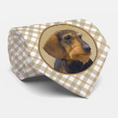 ダシュント絵画オリジナルドッグアート ネクタイ (ロール)