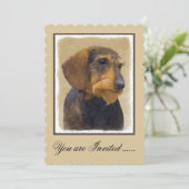 ダシュント絵画オリジナルドッグアート 招待状 (スタンド正面)