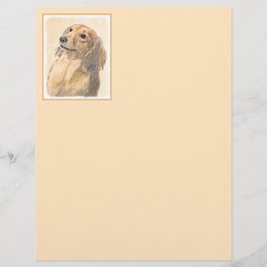 ダシュント絵画（長髪） - Dog Artオリジナル (正面)