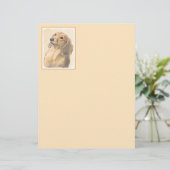 ダシュント絵画（長髪） - Dog Artオリジナル (スタンド正面)