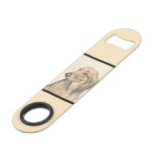 ダシュント絵画(長髪) - Dog Artオリジナル スピード栓抜き (正面アングル)